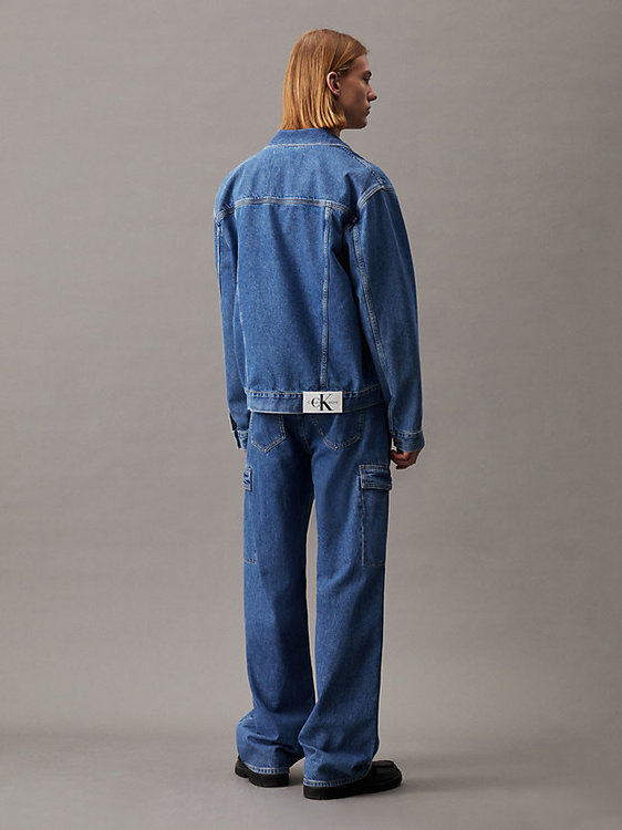 Regular 90 S Denim bunda – Calvin Klein Jeans, Modrá barva Muži