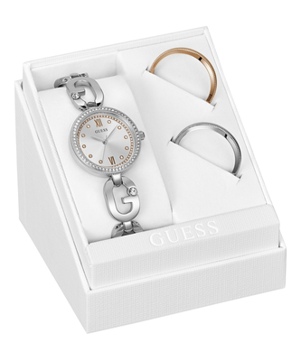 Empower hodinky – GUESS, Růžové zlato, Stříbrná barva Ženy