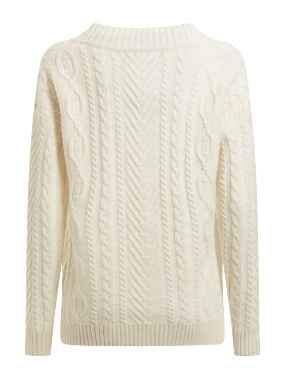 Luxusní Nancy svetr, Bílá barva, XS, S, M