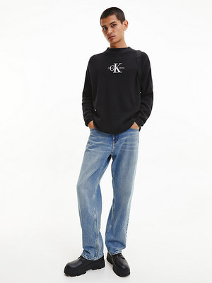 Monologo svetr – Calvin Klein Jeans, Černá barva Muži