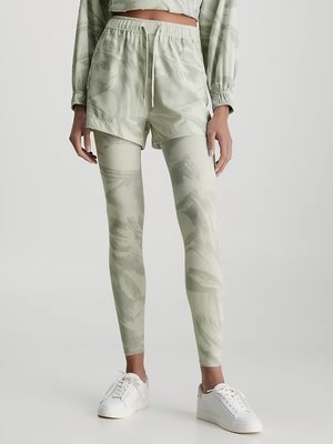 Calvin Klein Performance – Gym šortky, Zelená barva