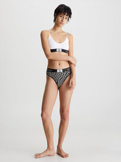 1996 Cotton tanga Černá barva Ženy