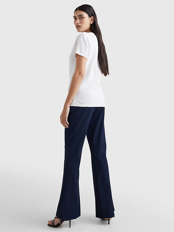 Módní Slim Cody Rib triko, Bílá barva, 2023