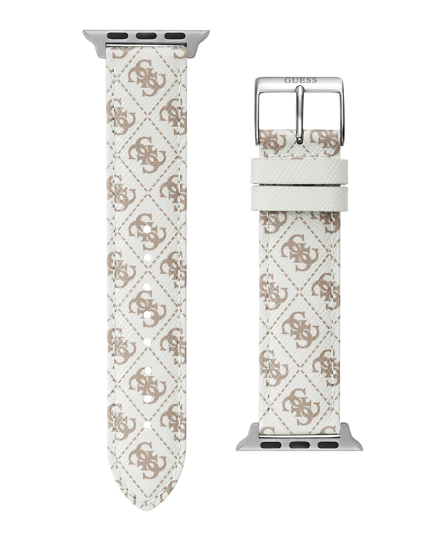 Apple Watch řemínek – GUESS, Bílá, Krémová barva Ženy