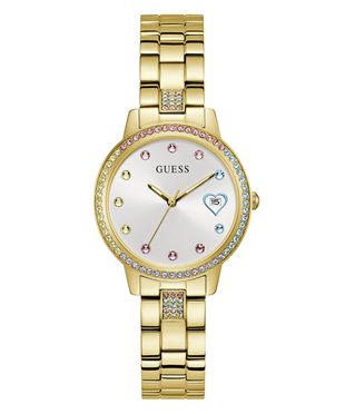 GUESS – Three Of Hearts hodinky, Zlatá barva