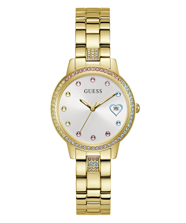 GUESS – Three Of Hearts hodinky, Zlatá barva
