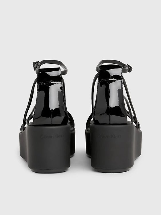 Luxusní Wedge sandály, Černá barva, 36, 37, 38, 39