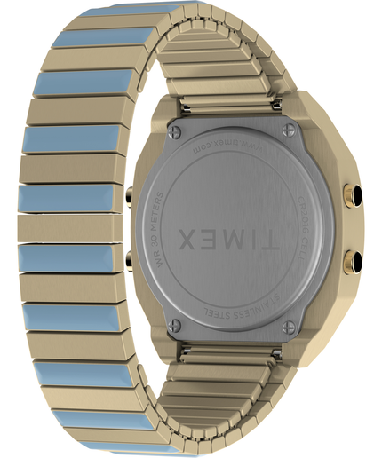 Módní Timex LAB 80 hodinky, Modrá, Zlatá barva, 2024