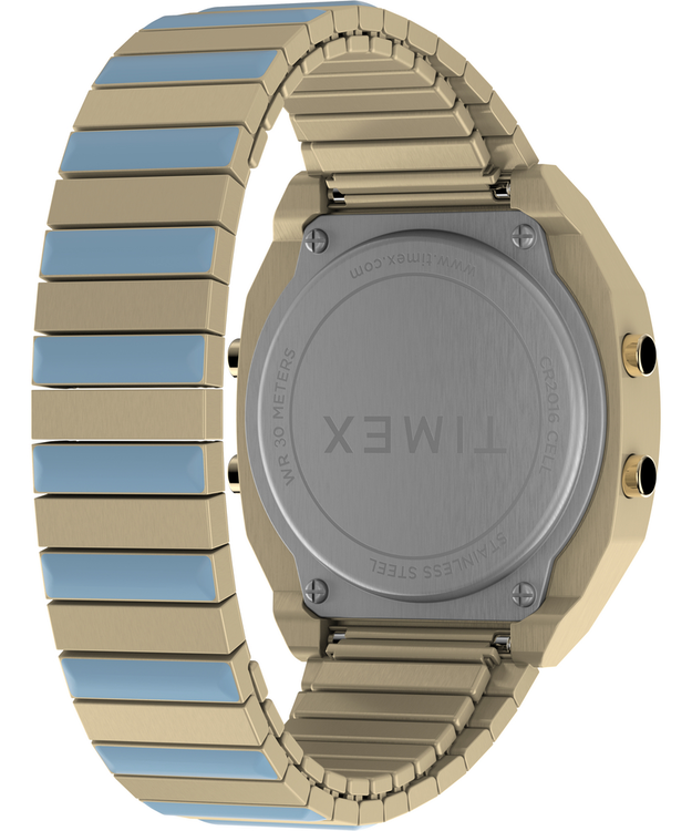 Módní Timex LAB 80 hodinky, Modrá, Zlatá barva, 2024