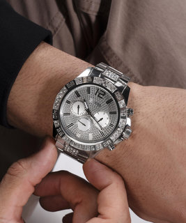 GUESS, Stříbrná barva Majestic  hodinky