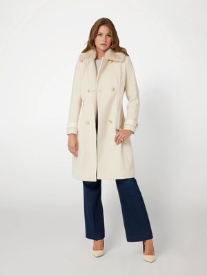 Amelia Double Breast Belt kabát – GUESS, Krémová barva Ženy