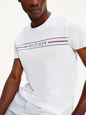 Tommy Hilfiger – TH Logo Triko, Bílá barva