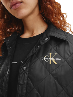 Crinkle košilová bunda Černá barva Ženy