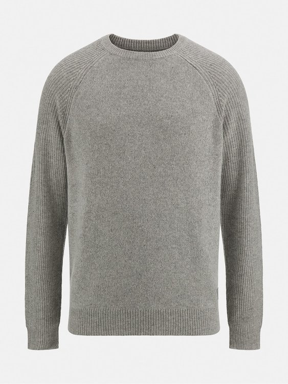 Luxusní Leon svetr, Šedá barva, XL