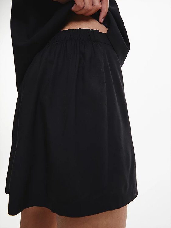 Wovens pyžamové šortky Černá barva Ženy