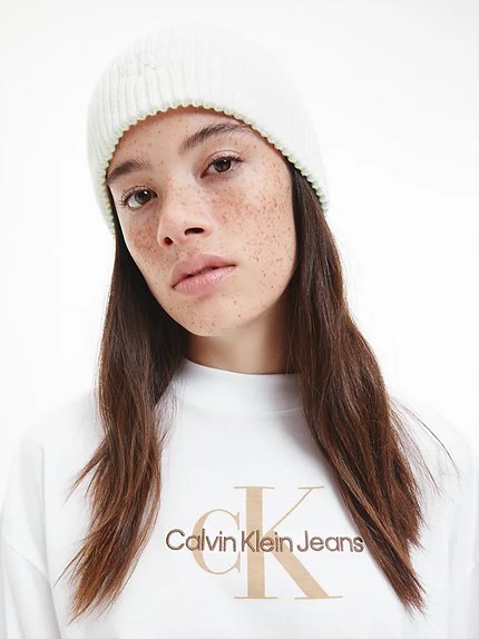 Módní Minimal Beanie čepice, Bílá barva, 2023