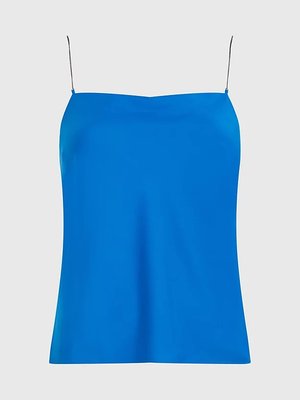 Calvin Klein – Metal Detail tílko, Modrá barva