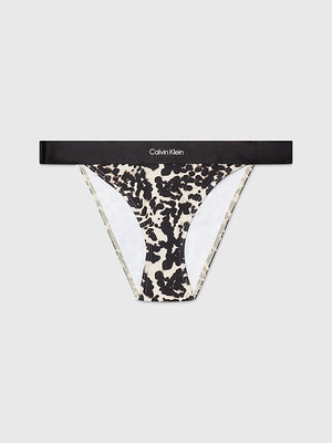 Calvin Klein Swimwear – CK Refined Waistband plavky, Bílá, Černá, Hnědá, Multi barva