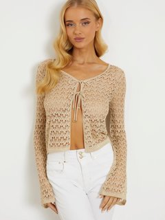 Luxusní Clarissa  Cardigen, Béžová, Zlatá barva, S