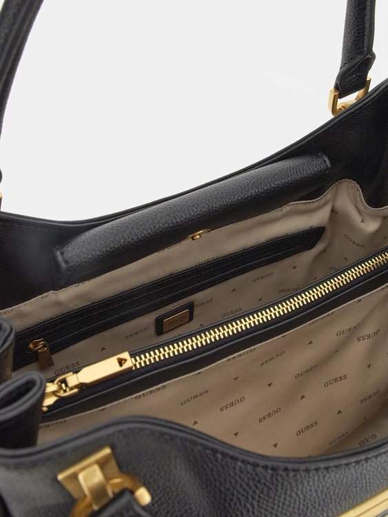 Módní Cosette Girlfriend Velká Kabelka, Černá barva, 2024