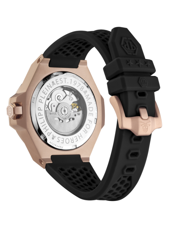 $KELETON ROYAL hodinky – Philipp Plein, Černá, Růžové zlato barva Muži