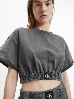 Luxusní KW0KW01780-BEH mikina CROPPED SWEATSHIRT, XS, S, M