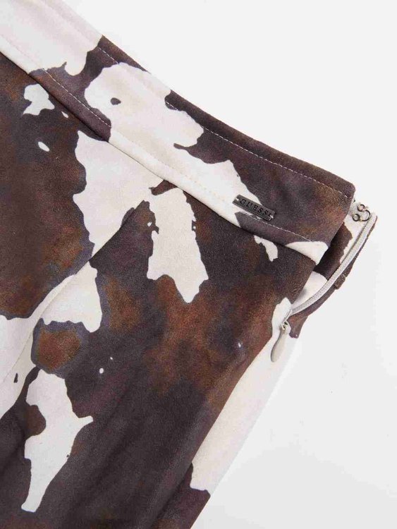 Guess, Bílá, Hnědá barva Lilli sukně 2