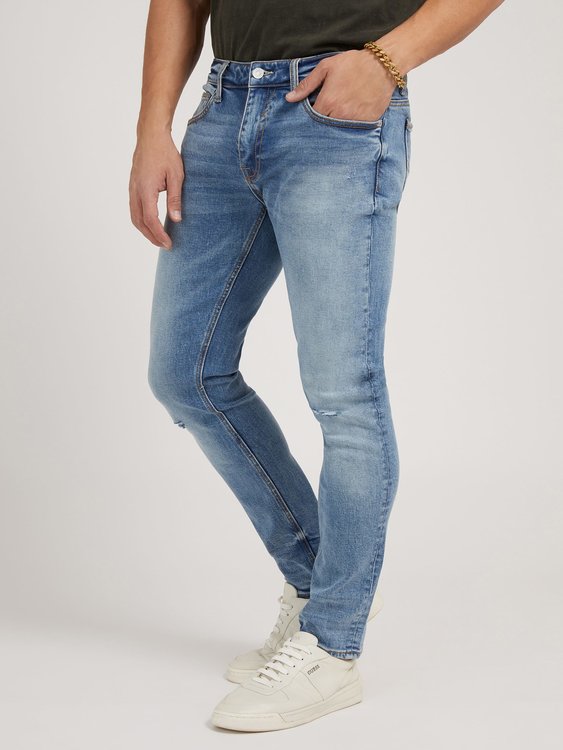 Guess – Skinny jeans, Modrá barva