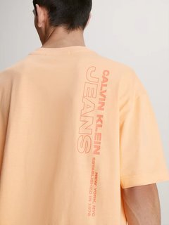 Luxusní Oversized Stacked triko, Oranžová barva, M, L, XL