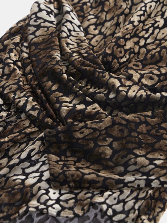 Luxusní Belinda body, Hnědá, Zvířecí  barva, XS, S, M, L