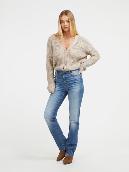 Módní Melanie svetr, Hnědá barva, 2023