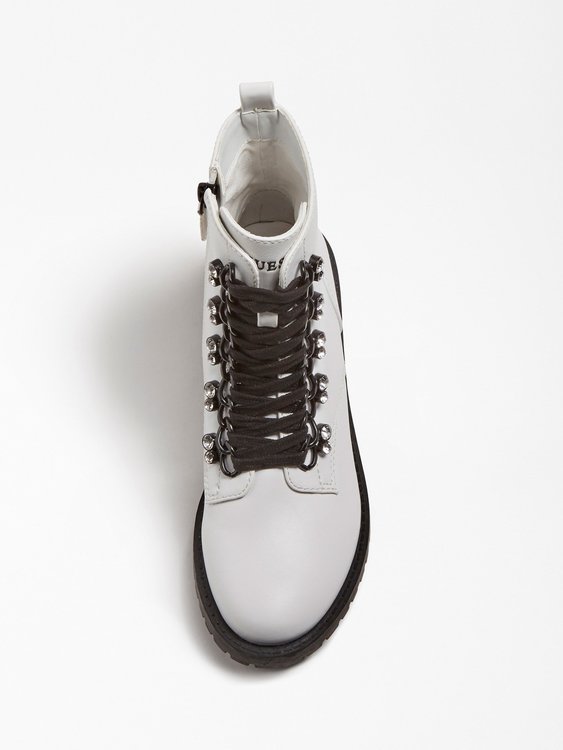 Luxusní Hinlee boots, Bílá, Černá barva, 35, 36, 37, 38, 39, 40, 41