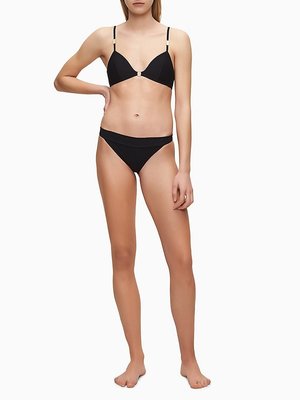 Plavky Core Solids - Horní díl – Calvin Klein Swimwear, Černá barva Ženy, Ženy