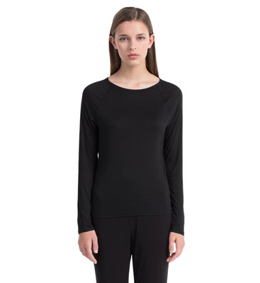 Calvin Klein Underwear – Noční triko Cotton Luxe, Černá barva