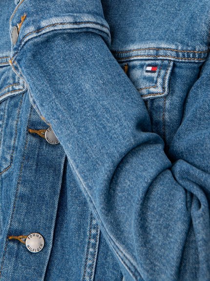 Módní Denim bunda, Modrá barva, 2020