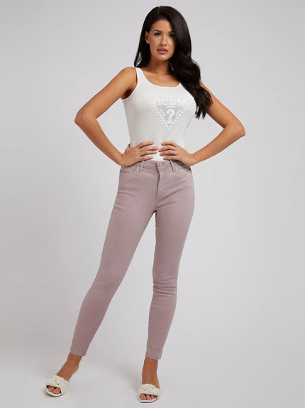 Luxusní Curve X kalhoty, Růžová barva, 25, 26, 27, 28, 29, 30