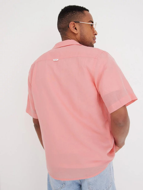 Luxusní Linen košile, Růžová barva, S, M, L, XL