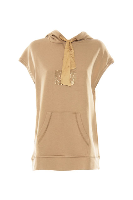 Módní Qusco mikina, Béžová barva, 2022