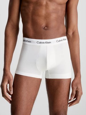 Cotton Stretch boxery 3 ks – Calvin Klein Underwear, Bílá barva Muži