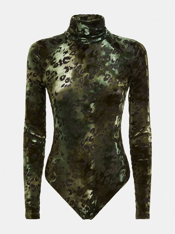 Luxusní Coco body, Zelená barva, XS, S, M