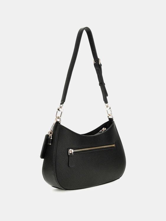 Luxusní Noelle Top Zip malá kabelka, Černá barva, T/U