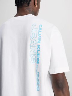 Luxusní Oversized Stacked triko, Bílá barva, S, M, L, XL