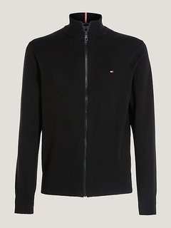 1985 Zip Through mikina Černá barva Muži