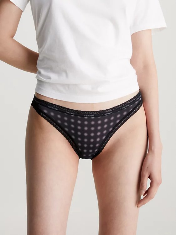 Lace Edge bikiny – Calvin Klein Underwear, Černá barva Ženy