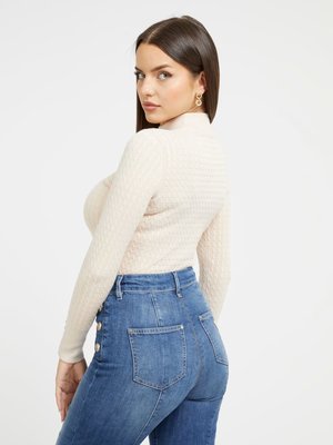 Bettie svetr – GUESS, Krémová barva Ženy