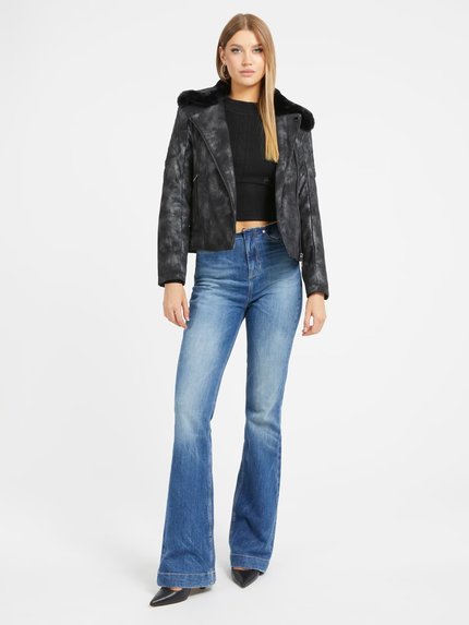 Módní New Olivia bunda, Černá barva, 2023