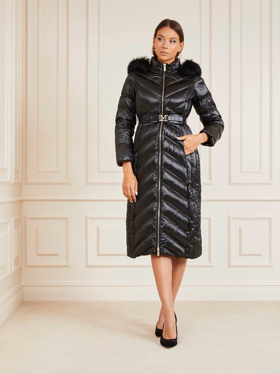 Leda kabát – Marciano, Černá barva Ženy