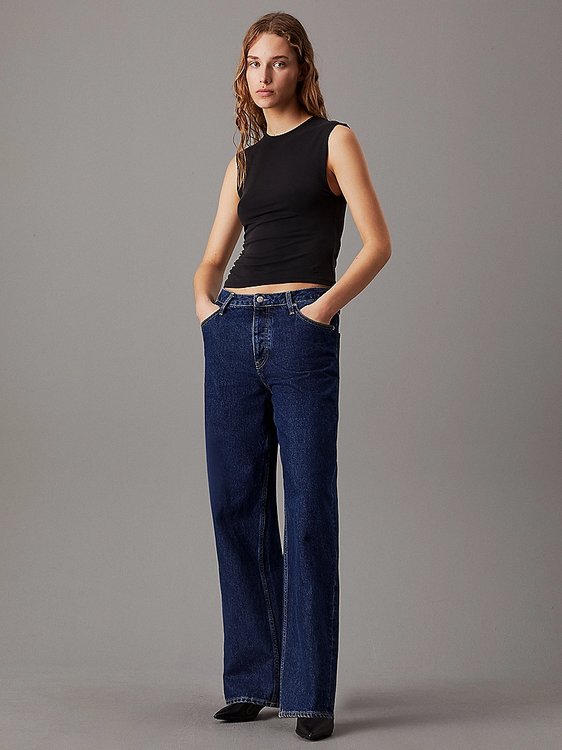 Modal Detail top – Calvin Klein Jeans, Černá barva Ženy