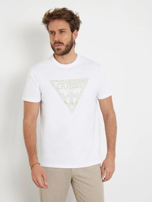 GUESS – Triangle Embro triko, Bílá barva