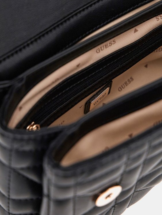 Módní Assia Convertible crossbody, Černá barva, 2024